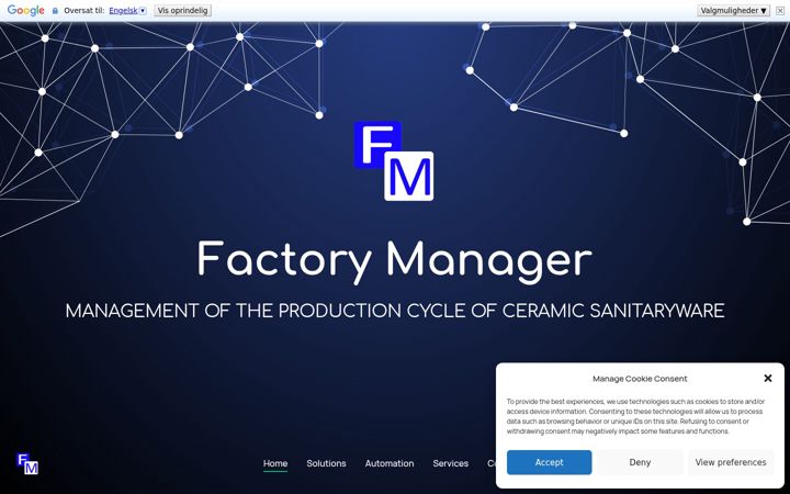 Screenshot ta' factorymanager.net