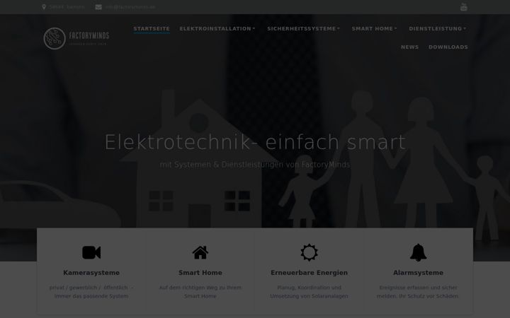 Screenshot van factoryminds.de