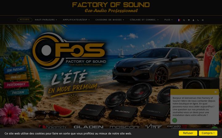 Screenshot of factoryofsound.ch