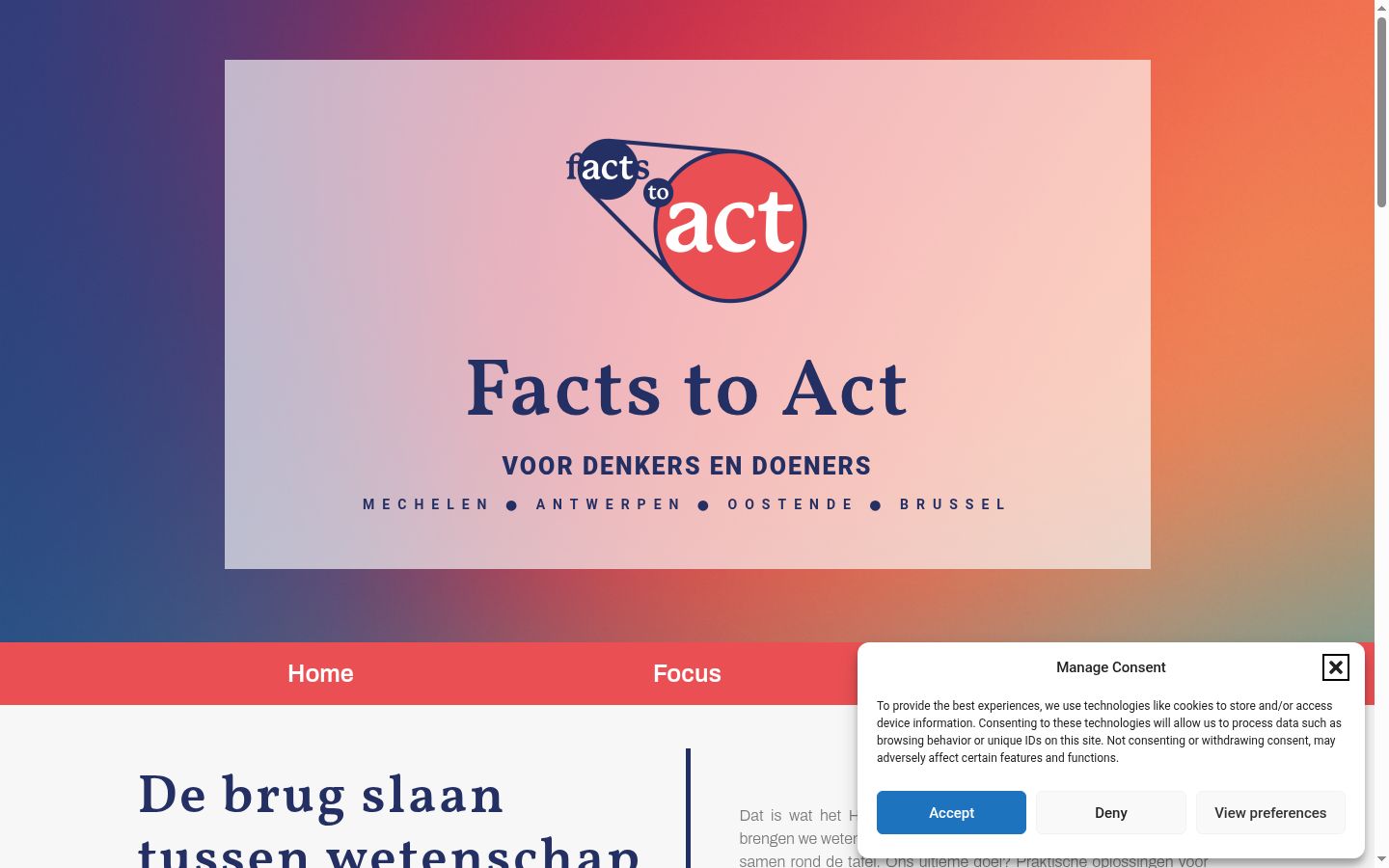 Screenshot tal-banner tal-kunsens muri qabel kwalunkwe interazzjoni