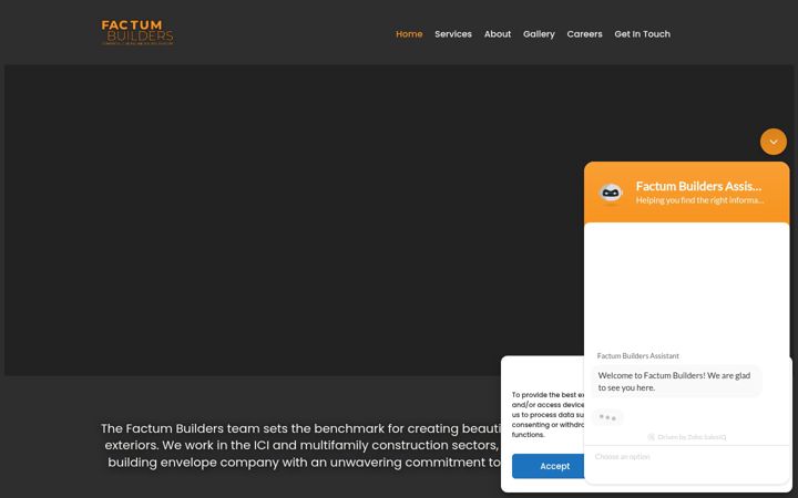Screenshot of factumbuilders.ca