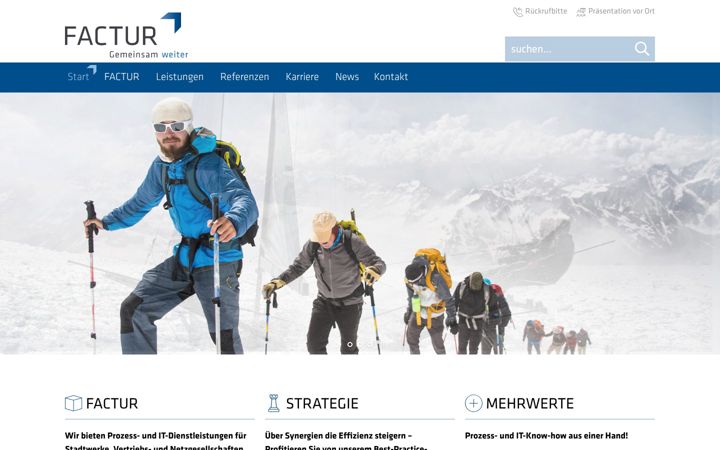 Screenshot van factur.de