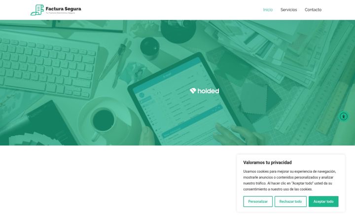 Screenshot of facturacionsegura.es