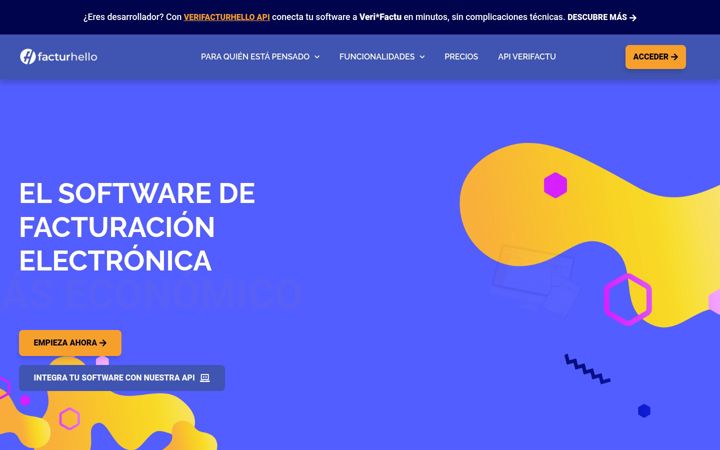 Screenshot of facturhello.es