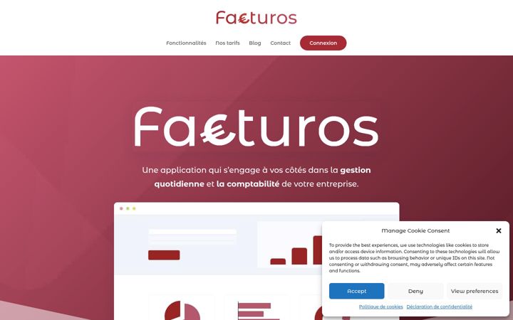 Screenshot of facturos.fr