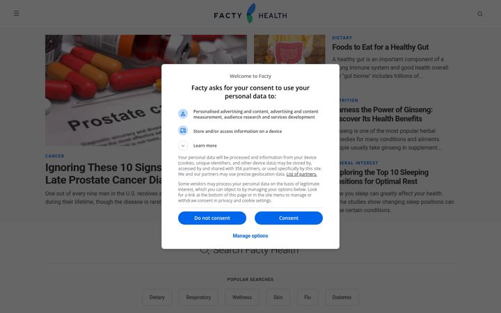 Screenshot of facty.com