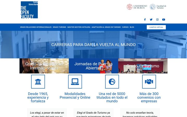 Screenshot of facultadrelacionesinternacionales.es