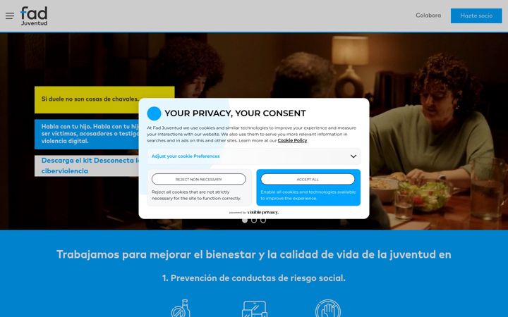 Screenshot of fad.es
