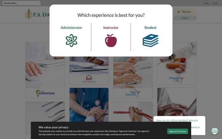 Screenshot of fadavis.com
