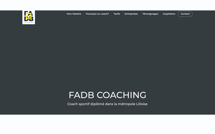Screenshot of fadbcoaching.com