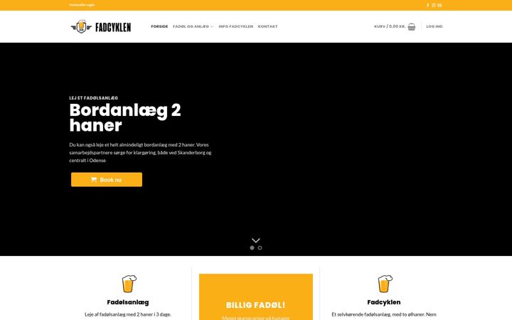 Screenshot of fadcyklen.dk