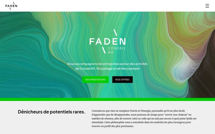 Screenshot of faden.fr