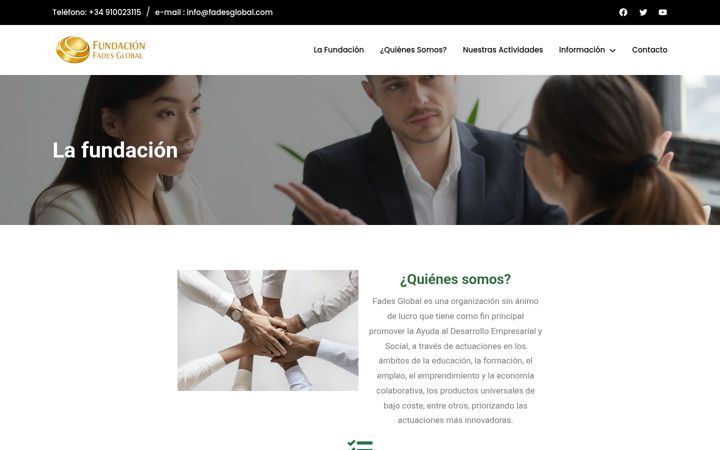 Screenshot of fadesglobal.com