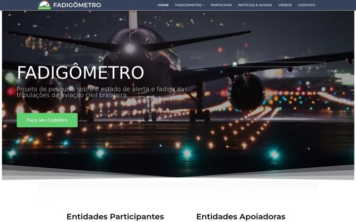 Snímek obrazovky fadigometro.com.br
