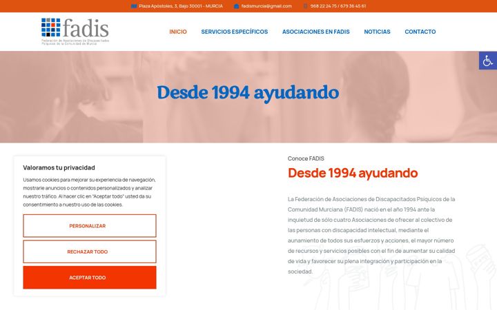 Screenshot of fadismurcia.es