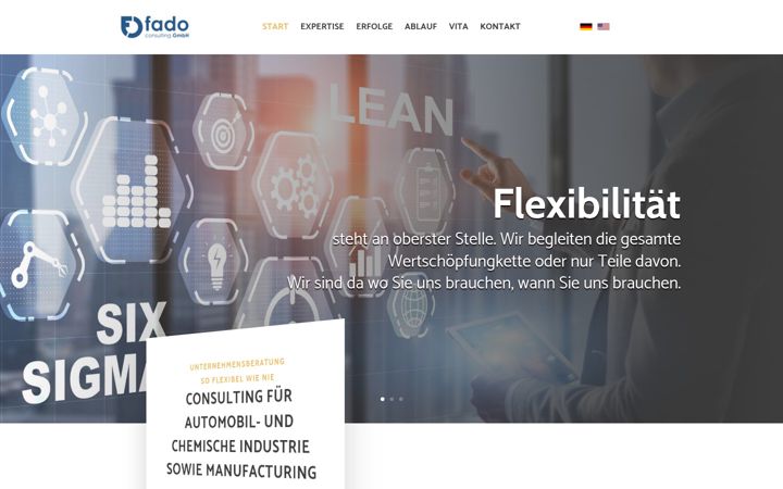 Screenshot von fado-consulting.de