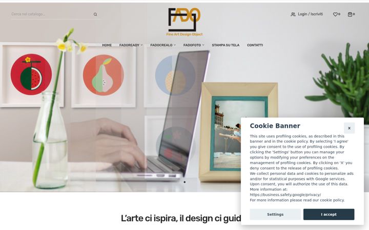 Ekrano kopija fadostore.com