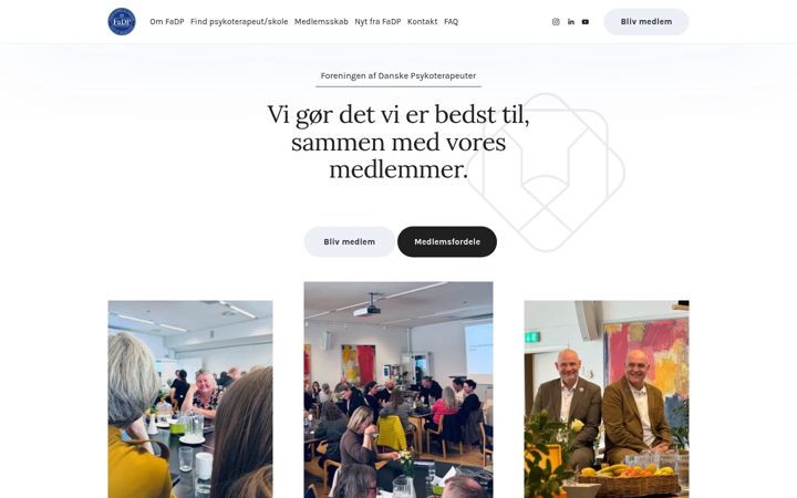 Screenshot of fadp.dk