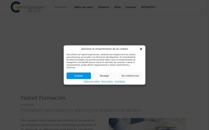 Screenshot of fadrellformacion.es