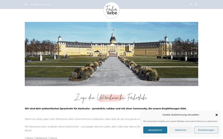 Screenshot von faecherliebe.de