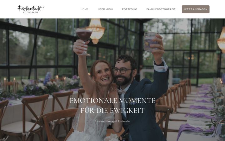 Screenshot of faecherstadtfotografie.de