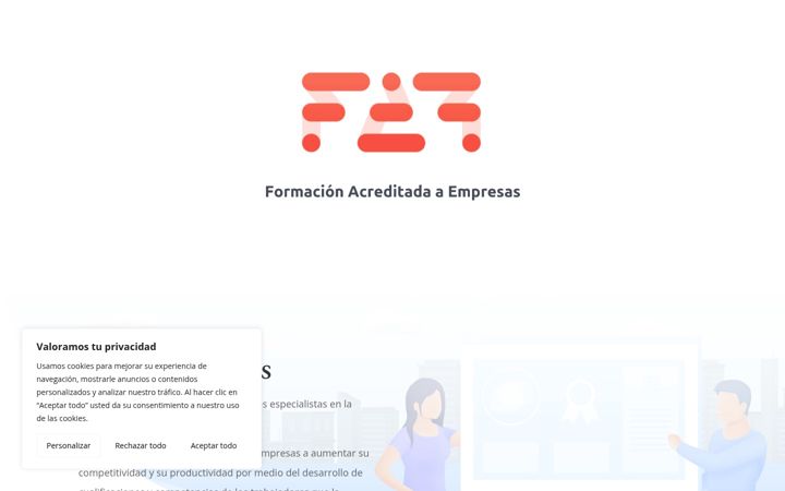 Screenshot of faeformacion.com