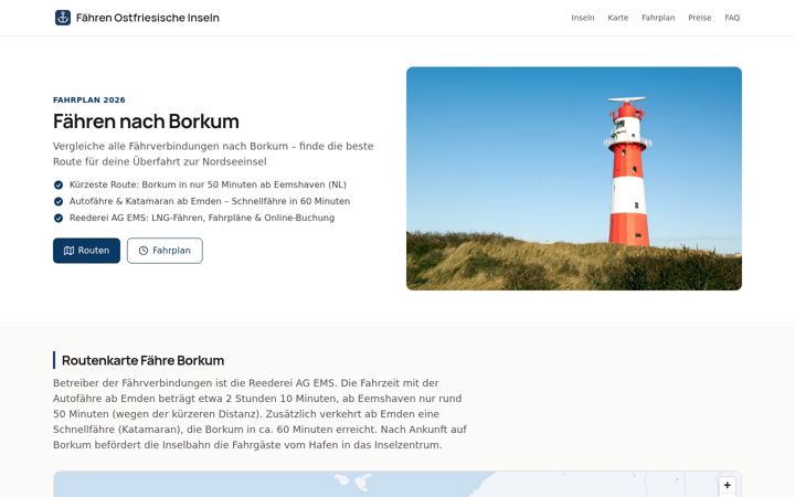 Screenshot von faehre-borkum.de