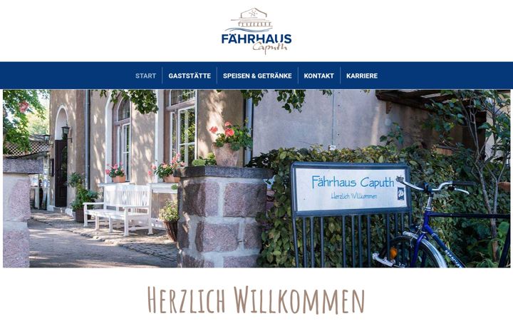 Skjermbilde av faehrhaus-caputh.de