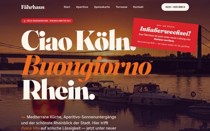 Skjermbilde av faehrhauskoeln.de