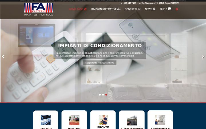 Screenshot di faelettric.it