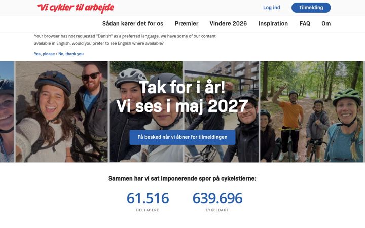 Screenshot of faellestour.dk