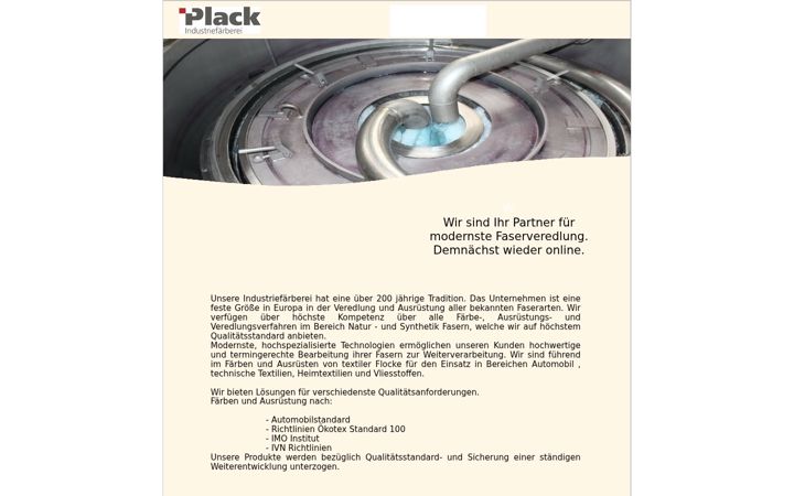 Screenshot of faerberei-plack.de