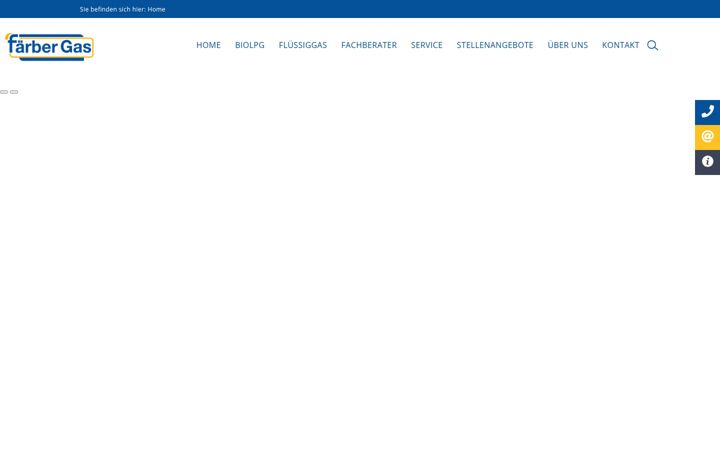 Screenshot of faerbergas.de