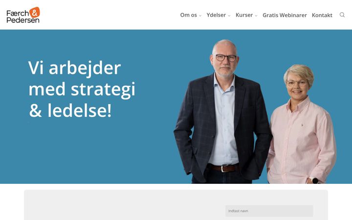 Screenshot of faerchogpedersen.dk