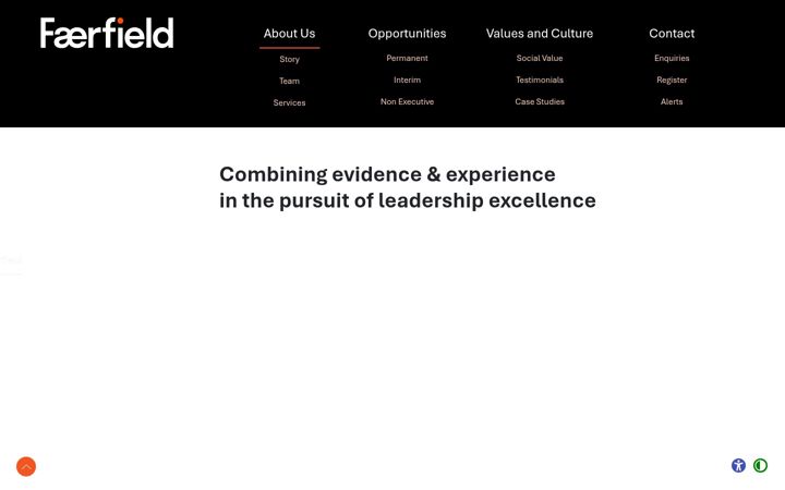 Screenshot of faerfield.co.uk