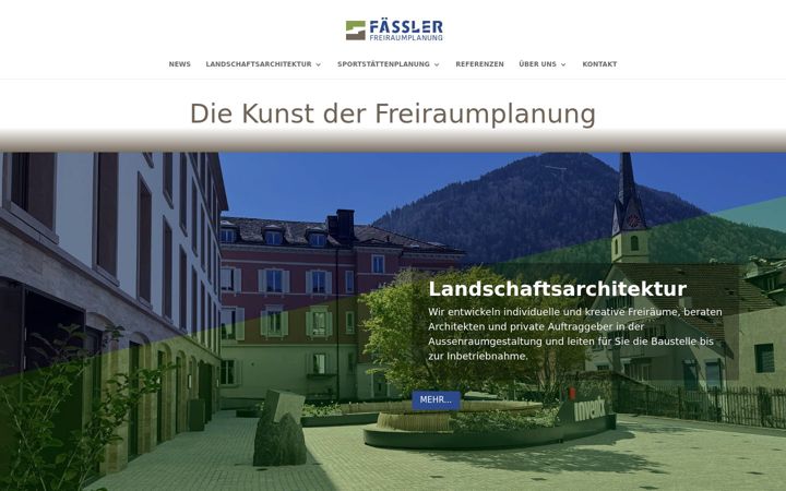 Screenshot of faessler-planung.ch