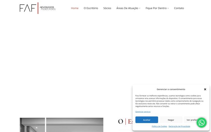 Snímek obrazovky fafadvogados.com.br