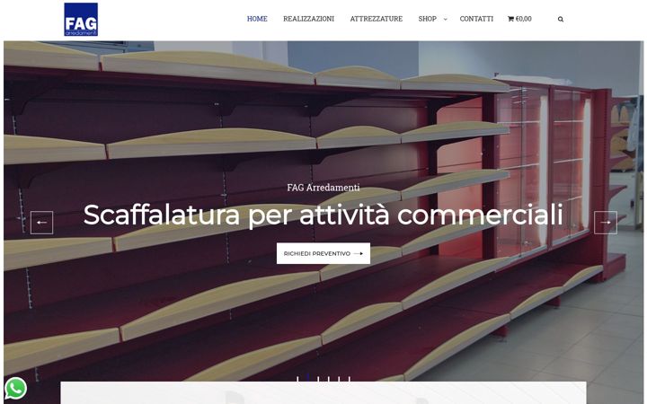 Screenshot di fagarredamenti.it