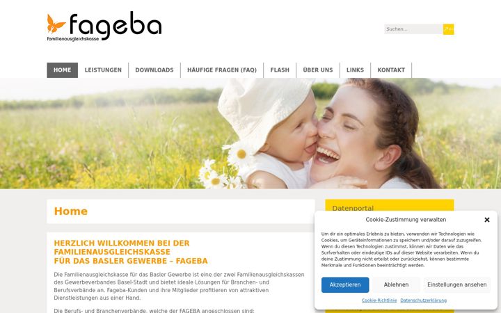 Screenshot of fageba.ch