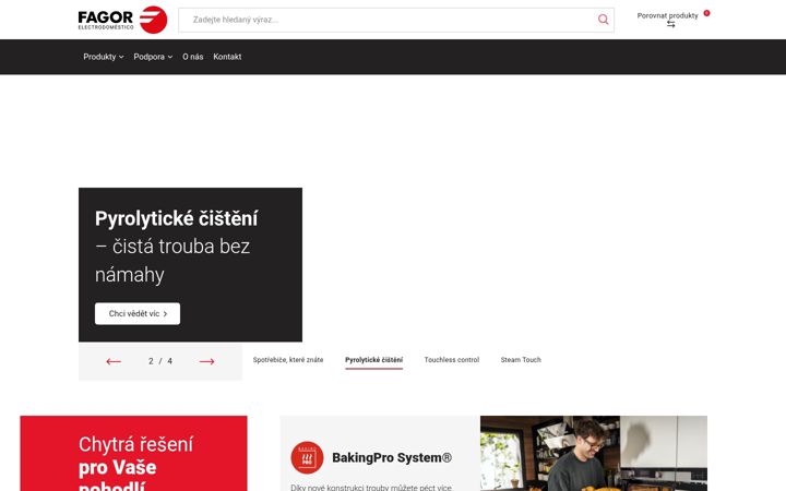 Skärmbild av fagorelectrodomestico.cz
