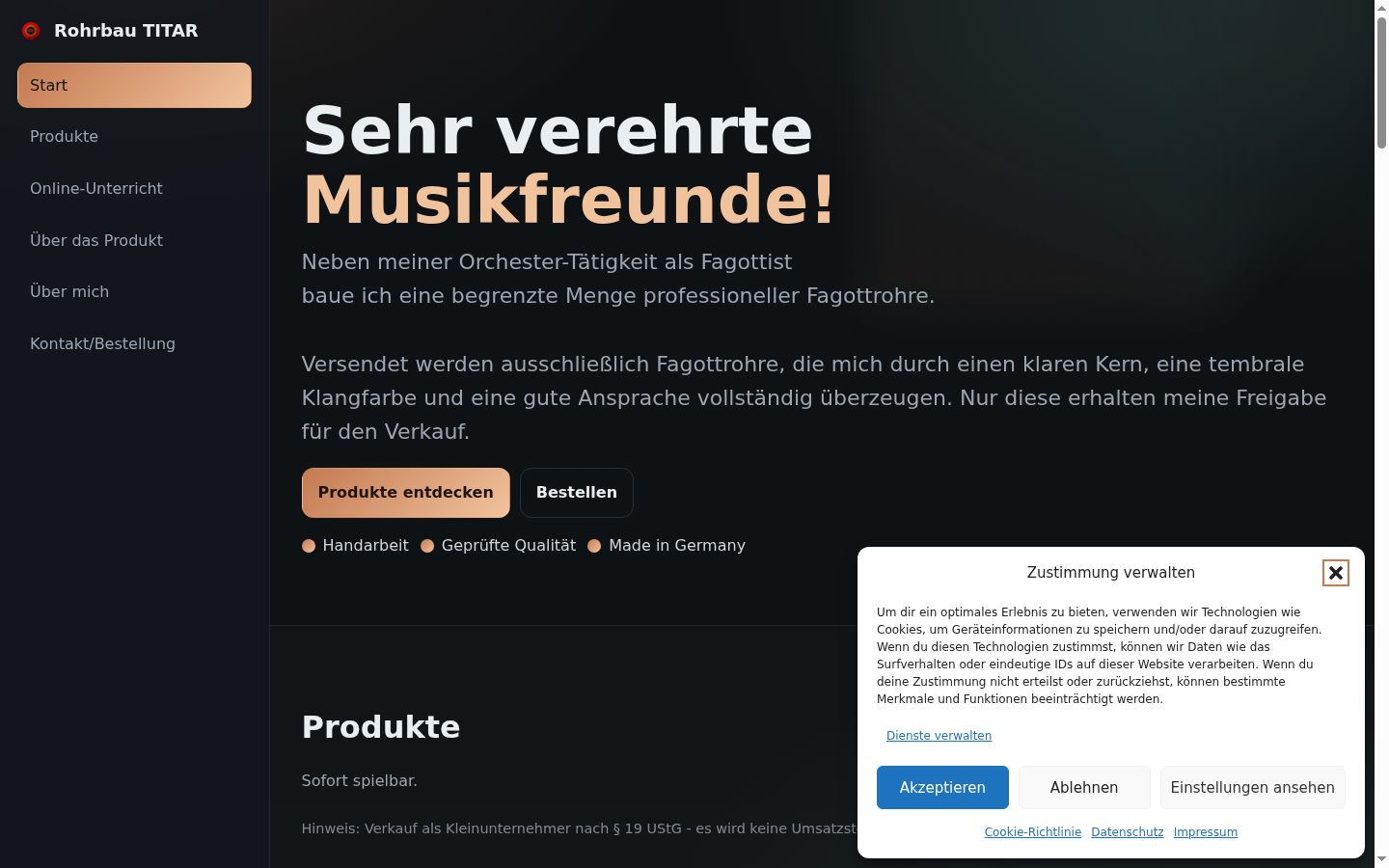Screenshot van de toestemmingsbanner zoals getoond vóór enige interactie