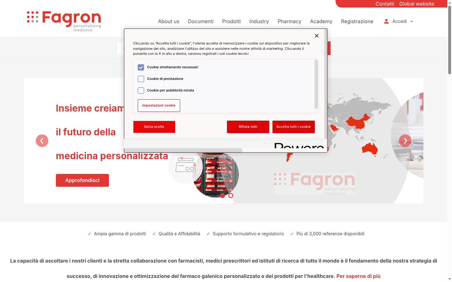 Capture d'écran de la bannière de consentement affichée avant toute interaction
