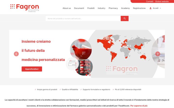 Screenshot of fagron.it