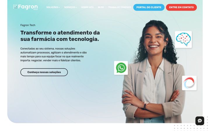 Snímek obrazovky fagrontech.com.br