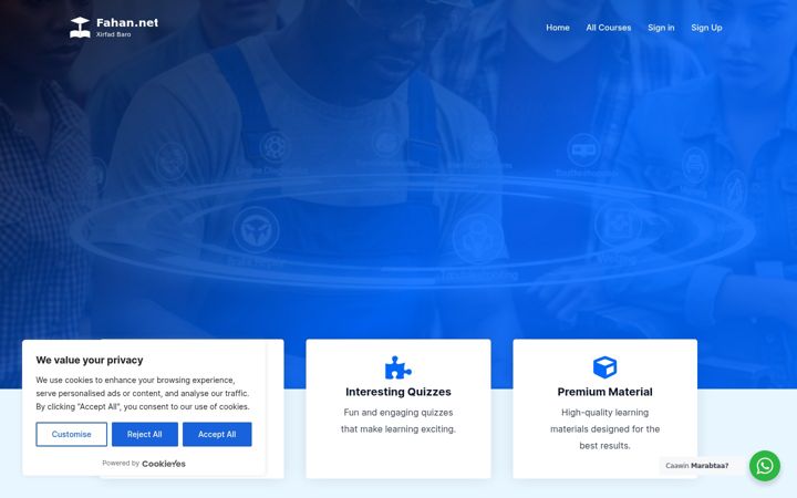 Screenshot of fahan.net