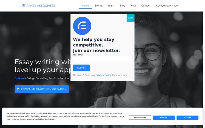 Screenshot of fahey.associates