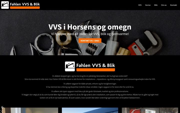 Screenshot of fahlenvvs.dk