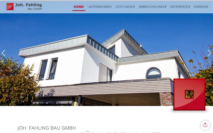 Screenshot von fahling-bau.de