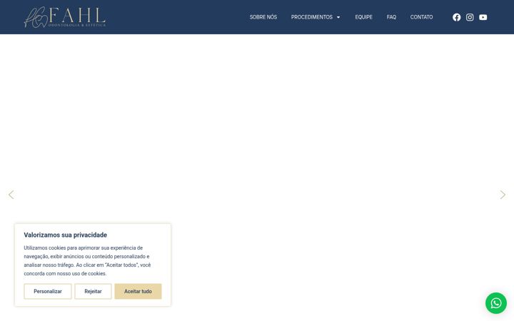 Snímek obrazovky fahlodontoestetica.com.br