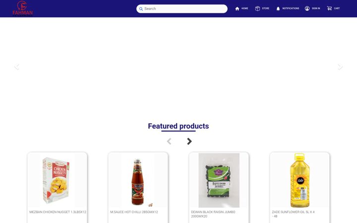Screenshot of fahmanfood.com